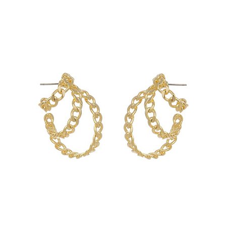 BRINCO TRIO MEIA ARGOLA WILD LINK - DOURADO NADIA GIMENES