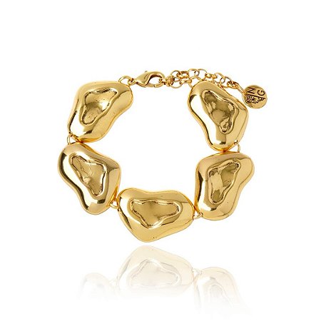 PULSEIRA MULTI SPOT MENOR METAL - DOURADO COLEÇÃO FELINA NÁDIA GIMENES