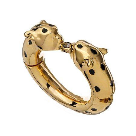 BRACELETE MOLA LEOPARD SMALL SPOT METAL DOURADO COLEÇÃO FELINA NÁDIA GIMENES