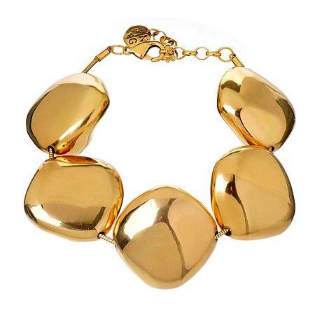 PULSEIRA MOLA MULTI DELÍRIOS DOURADO COLEÇÃO DIA DAS MÃES NÁDIA GIMENES