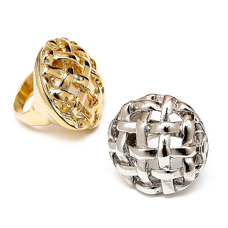 ANEL TRAMA PRATEADO ROSANA BERNARDES