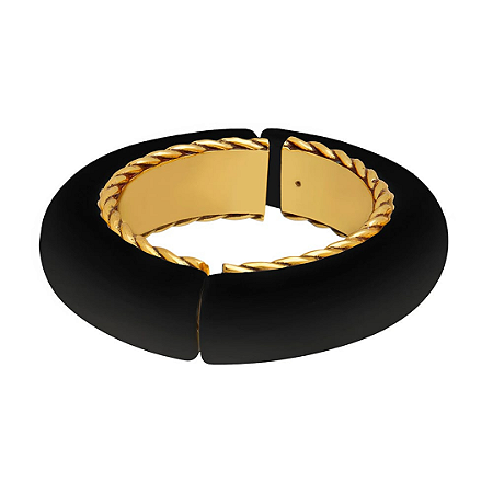 PULSEIRA IMÃ MACARON BLACK M DOURADO