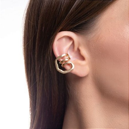 PIERCING ORGÂNICO DOURADO COLEÇÃO BREEZA BULKY & VOGA