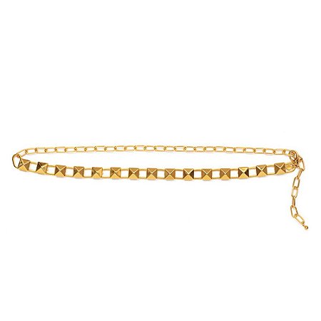 COLAR CINTO SPIKE OURO ROSANA BERNARDES