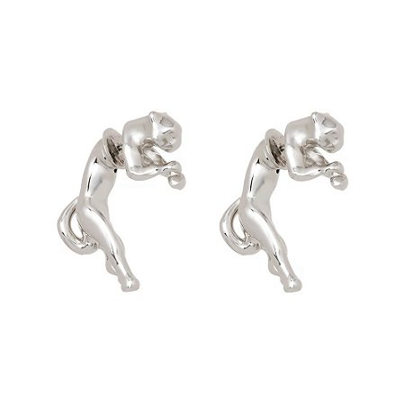 BRINCO MINI LEOPARDO PRATA NÁDIA GIMENES