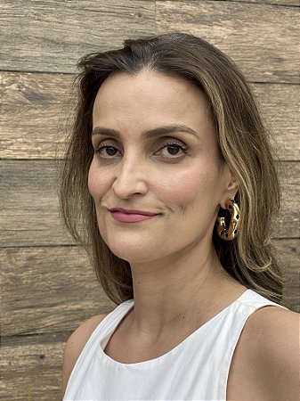 Brinco small spot leopardo Nádia Gimenes