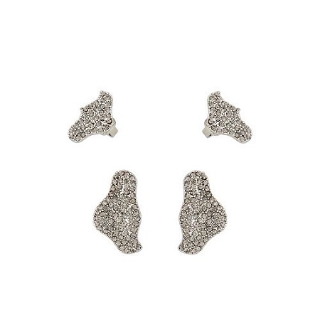 KIT DE BRINCO E PIERCING LUMIÈRE ROSETTE PR/BLACK DIAMOND