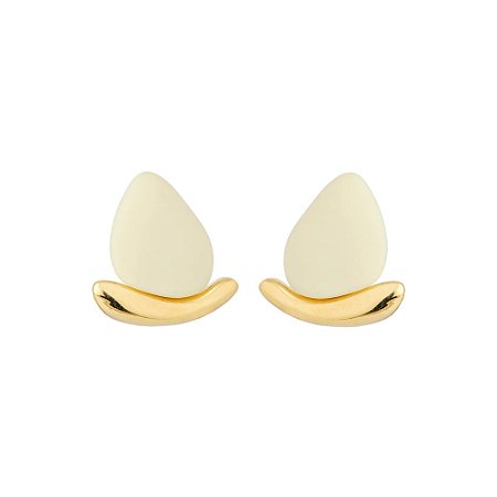 BRINCO DE PINO URBAN MINIMAL DOURADO E BEGE