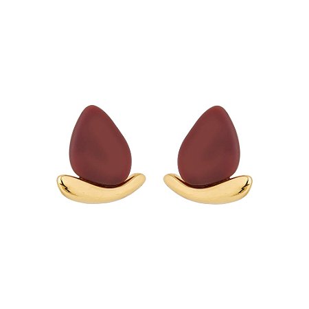 BRINCO DE PINO URBAN MINIMAL DOURADO E VINHO