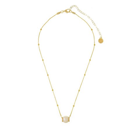 COLAR PÉROLA EXAGERADO DOURADO E PEROLA