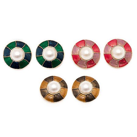 BRINCO NICE VERDE COM PÉROLA ROSANA BERNARDES