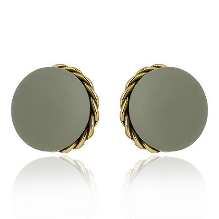 BRINCO DE PRESSÃO MACARON GRANADA DOURADO NÁDIA GIMENES PARA CAROL BASSI