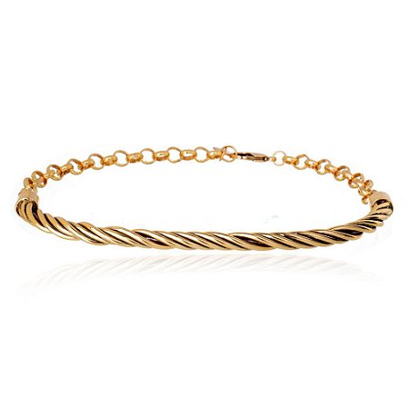 COLAR CHOKER VINTAGE METAL DOURADO NÁDIA GIMENES PARA CAROL BASSI