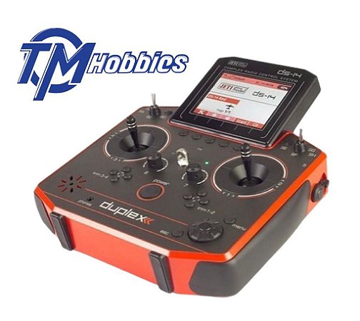 Rádio Jeti Duplex DS-14 G2 Red 2.4GHz/900MHz w/Telemetry - Pronta Entrega