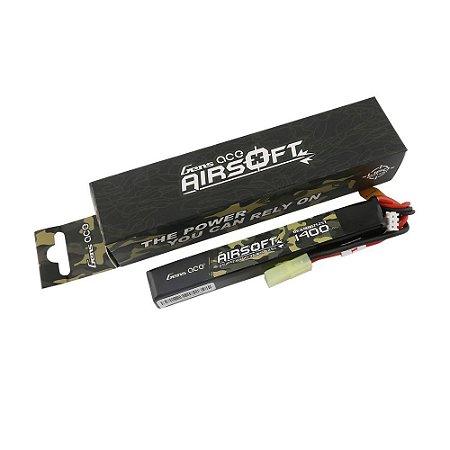 Bateria Lipo 1400Mah Gens Ace Airsoft 7,4v 25c Tamiya Plug