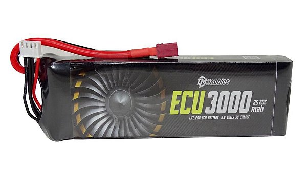 Bateria LiFe 3000mah 9,9v 3S ECU De Turbina TM Hobbies