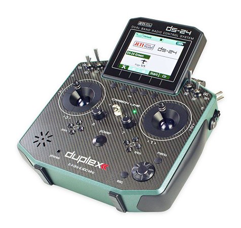 Radio Jeti Duplex DS-24 Racing Green 2.4GHz/900MHz w/Telemetry - Consulte Prazo de Entrega