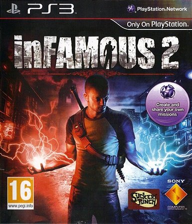 2 Jogos Ps3 Originais Infamous e Infamous 2