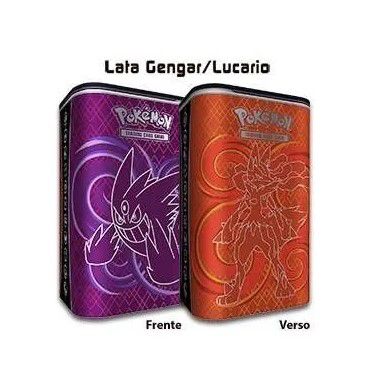 Lata Porta Baralho Pokémon Gengar/Lucario