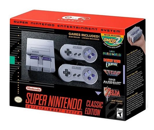 Super NES Classic Edition (ORIGINAL) 21 Jogos