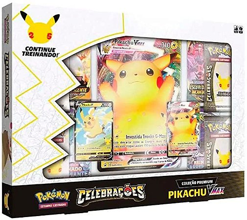 Box Pokémon Celebrações Pikachu Vmax