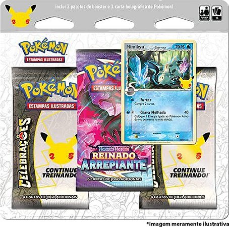 Pokémon Triple Pack Celebrações Mimikyu