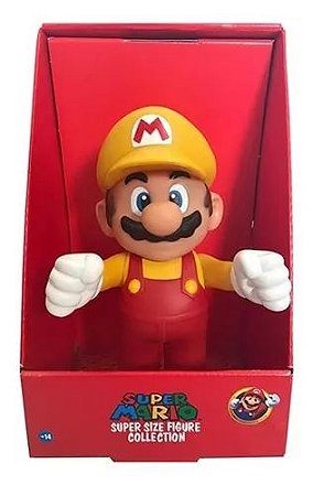 Boneco Super Mario Maker (Amarelo  23cm)