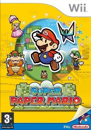Super Paper Mario Wii (USADO) EUROPEU