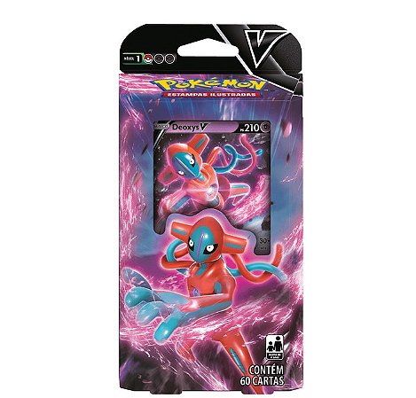 Kit Pokémon Tcg Deoxys V V-max E V-astro Box + Deck Copag