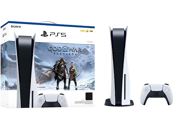 Playstation 5 Midia Fisica - Bundle God Of War Ragnarok