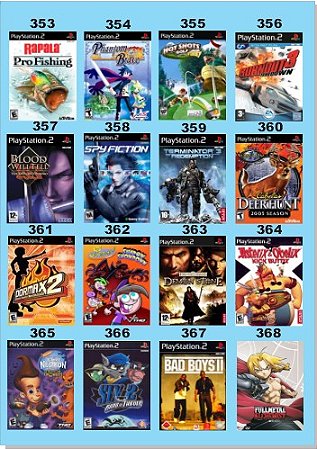 Lista de Jogos para Playstation 2