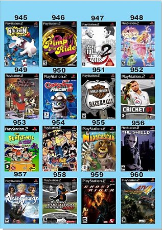 Catálogo Jogos Playstation 2 (Ps2) - 945 à 960