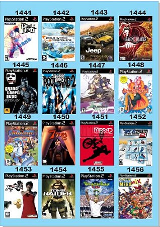 Catálogo Jogos Playstation 2 (Ps2) - 1441 à 1456