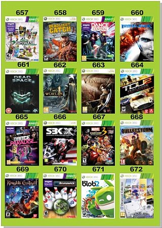 Catálogo Jogos Xbox 360 - 177 à 336 - Fenix GZ - 16 anos no mercado!