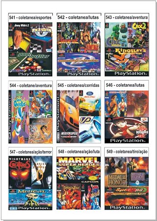 Catálogo Jogos Playstaion 1 - 541 à 630