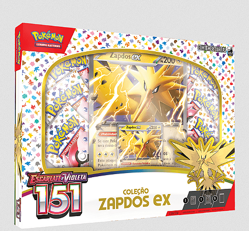 Box Pokémon Coleção 151 Zapdos Ex