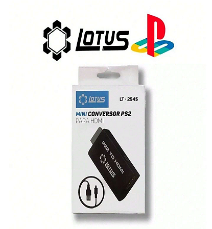 Adaptador Conversor De Vídeo Playstation 2 P/ Hdmi - Lotus