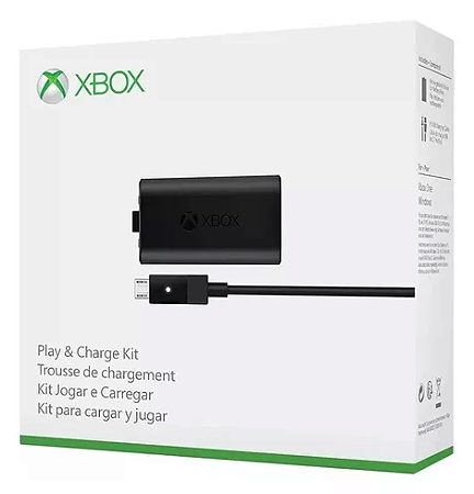 Kit Play And Charge Bateria E Carregador Controle Xbox One Microsoft