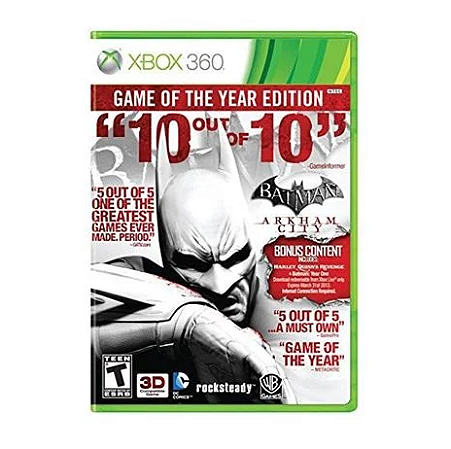 Batman Arkham CIty Game of the Year Edition - Xbox 360 (USADO)