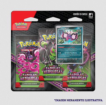 Blister Triplo Pokémon TCG Fabulas Nebulosas