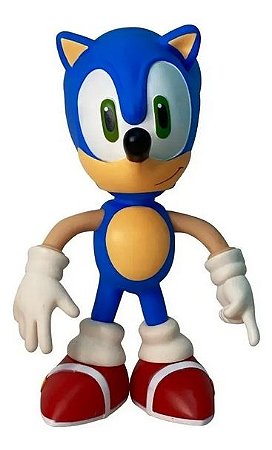 Boneco Sonic, personagem Sonic vídeo game, boneco jogo Sonic