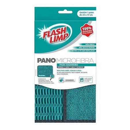 PANO MICROFIBRA PARA BANHEIRO FLASHLIMP