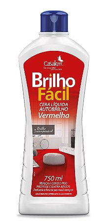 CERA BRILHO FACIL LIQUIDA VERMELHA 750ML