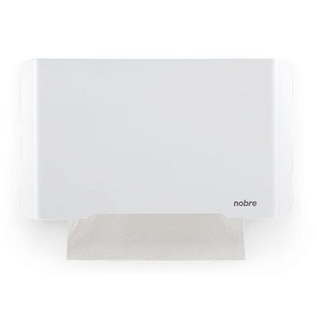 Dispenser p/ papel toalha (frente inox) BRANCO Select - Nobre
