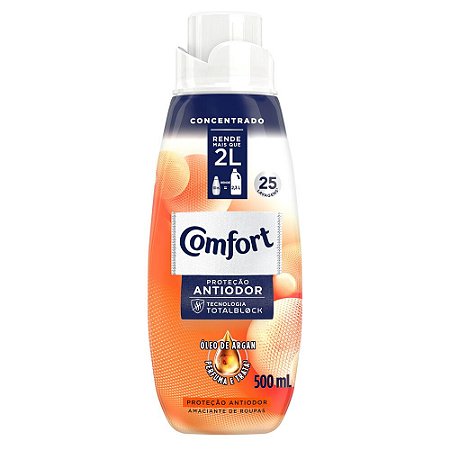 AMACIANTE CONCENTRADO PROTECAO ANTIODOR COMFORT 500ML - Casa Limpa Produtos  de Limpeza