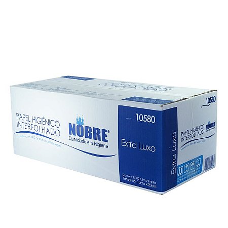 Papel higienico cai cai c/8000fls. 9,6x20,5cm (caixa/celulose virgem/f.simples) - NOBRE