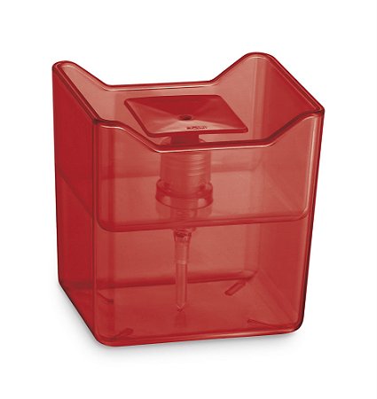 Porta detergente Premium Vermelho translucido 600ml UZ