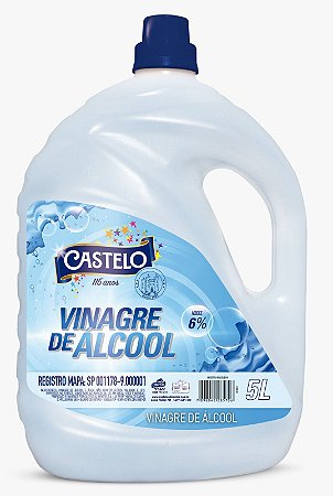 VINAGRE CASTELO ALCOOL 6% 5L