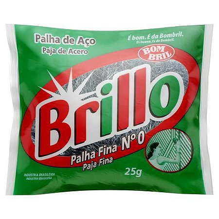 PALHA DE ACO BRILLO 25G N.0