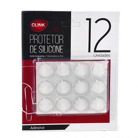 Protetor de Piso Adesivo de Silicone 12 Pcs Clink